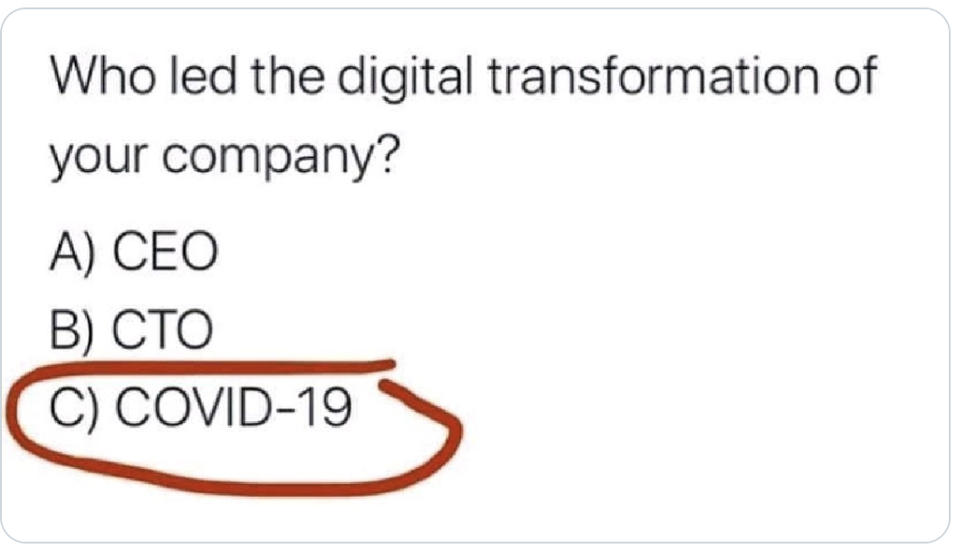 Who is leading your digital transformation?